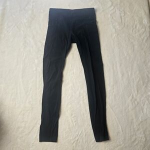 Athleta Girl Leggings Large 12 kids black workout outdoor yoga running pe